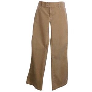 Gap StrechTan Wide Flair Leg Corduroy Button-Flap pocket Pants Y2K  Sz 12 C143
